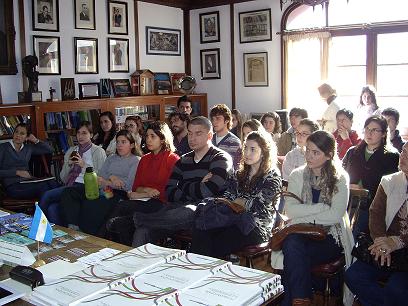 La reunión de directores de baile en Mar de Plata. (foto EE)